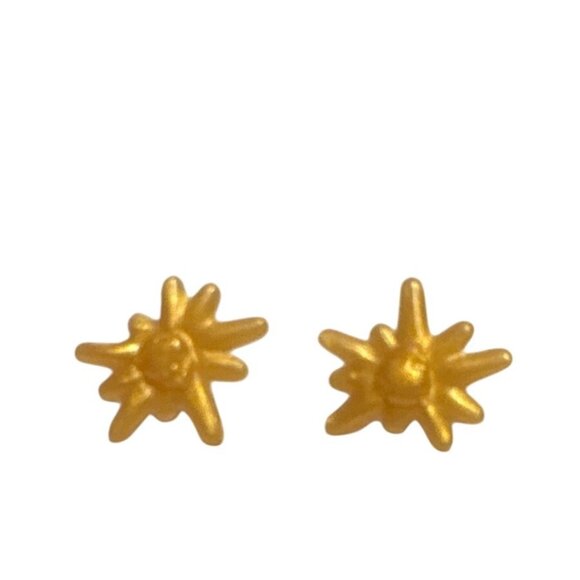 Monster High Replacement Gold Earrings Power Ghouls Clawdeen Wonder Wolf Doll - Picture 1 of 3